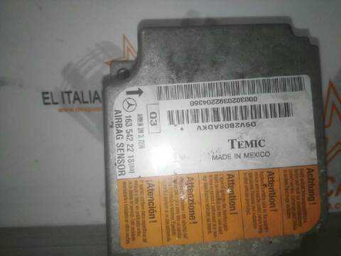 Foto 4ª: Centralita Airbag Mercedes Clase ML 270 CDI 163.113) W163) [D612963] (2002)