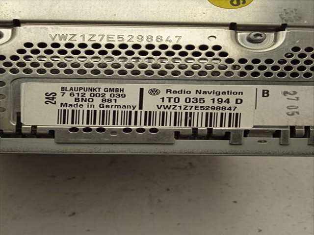 Sistema GPS Volkswagen Passat 2.0 TDI BERLINA 140CV 103KW