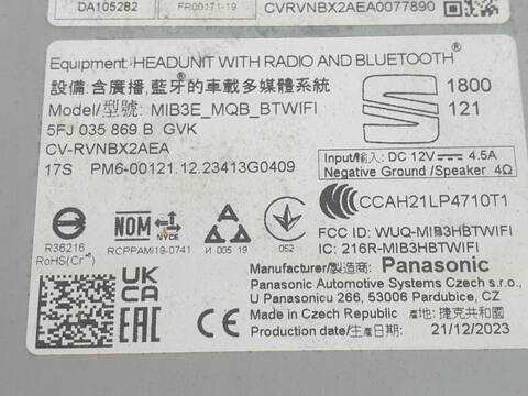 Foto 3ª: Pantalla Multifuncion Seat Ibiza STYLE (2017)