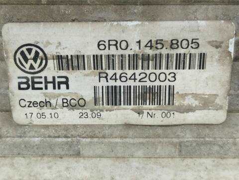 Foto 4ª: Intercooler Seat Ibiza ECOMOTIVE 80CV 59KW [BMS] (2010)