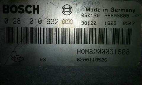 Foto 2ª: Centralita Motor ECU Opel Vivaro 1.9 CDTI CAT F9Q-760 - L08) 101CV 74KW [F9Q U7] (2003)