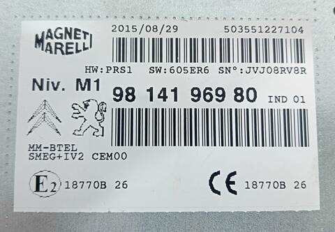 Foto 3ª: Sistema Audio Radio CD Citroen C4 HN02 BERLINA (2016)