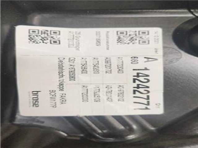 Foto 2ª: Elevalunas Eléctrico Delantero Izquierdo Mercedes Clase A 140 1.5 A 180 D 177.003) [1 5 LTR. - 85 KW CDI CAT] 116CV