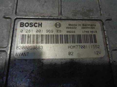 Foto 3ª: Centralita Motor ECU Renault Kangoo 54CV 40KW [F9Q] (2000)