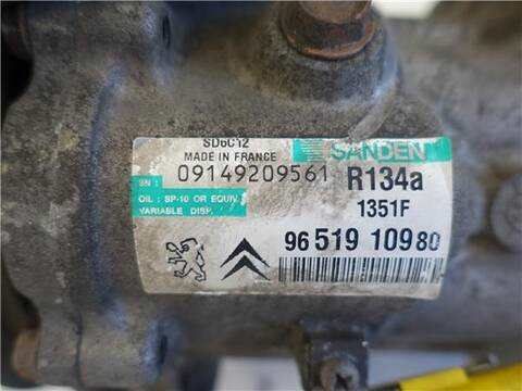 Foto 3ª: Compresor Aire Acondicionado Citroen C4 1.6 HDI BERLINA 90CV 66KW [9HX (DV6ATED4)] (2005)