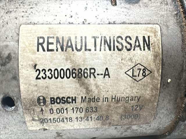 Foto 3ª: Motor de Arranque Renault Kadjar 1.6 DCI [R9ME4] (2015)