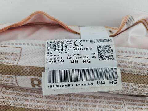 Foto 4ª: Airbag Cortina Delantero Derecho Seat Arona 1.0 TSI STYLE [DKLA] (2019)
