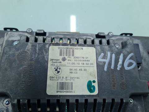 Foto 3ª: Pantalla Multifuncion Bmw X1 2.0 TD CAT 177CV 130KW [N47D20C] (2010)