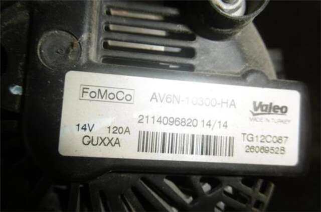 Foto 3ª: Alternador Ford Fiesta 1.25 BLACK EDITION [1.25 LTR. - 60 KW 16V CAT] [SNJB]