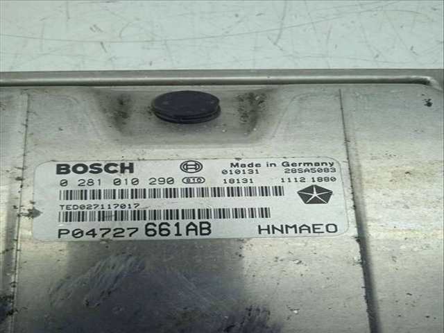 Foto 2ª: Centralita Motor ECU Chrysler Voyager 2.5 CRD CAT 141CV 104KW (2001)