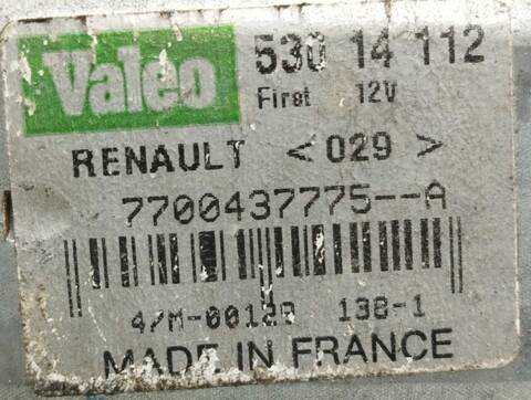 Foto 3ª: Motor Limpia Trasero Renault Megane 1.4 16V KALEIDO 107CV 79KW I SCENIC JA0) [K4J A7] (2002)