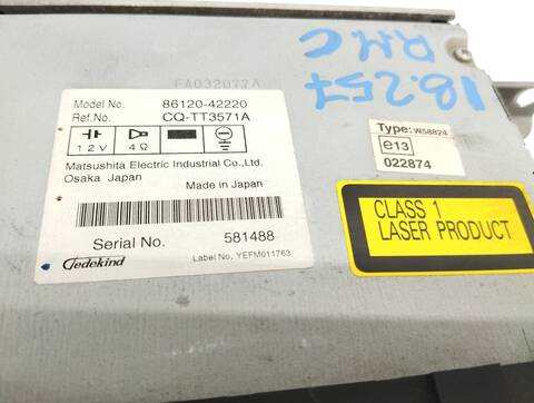 Foto 3ª: Sistema Audio Radio CD Toyota Rav4 EXECUTIVE 136CV 100KW [2AD] (2006)