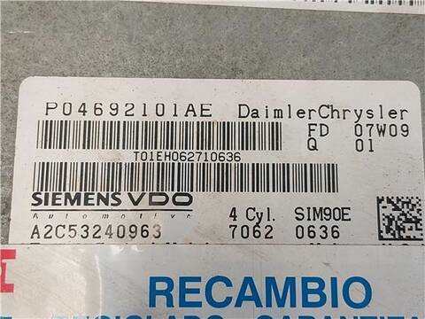 Foto 3ª: Centralita Motor ECU Chrysler Sebring JS 2.0 115 KW BERLINA [´´B´´ EIGHTH] (2007)