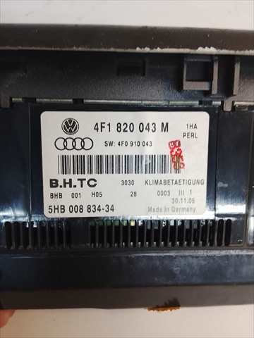 Foto 3ª: Mando Calefacción A. A. Audi A6 2.4 GASOLINA [G/BDW] (2006)