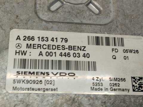 Foto 4ª: Centralita Motor ECU Mercedes Clase A 140 A 150 A-EDITION 169.031) 95CV 70KW [266920] (2005)