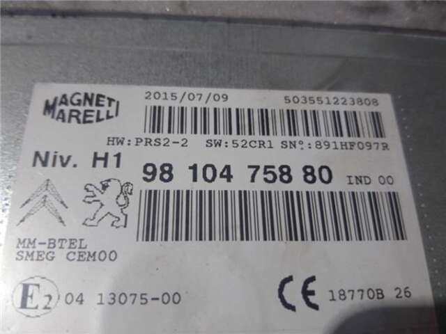 Foto 2ª: Sistema Audio Radio CD Peugeot 308 1.6 STYLE [1.6 LTR. - 88 KW BLUE-HDI FAP]