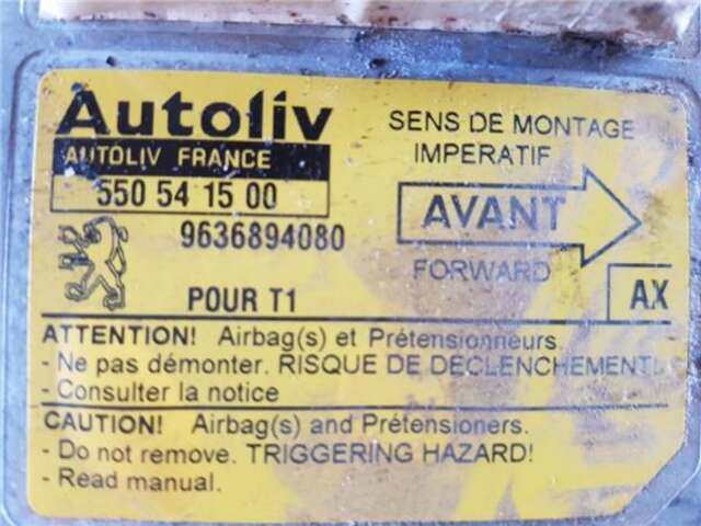 Foto 2ª: Centralita Airbag Peugeot 206 1.4 I [KFW (TU3JP)]