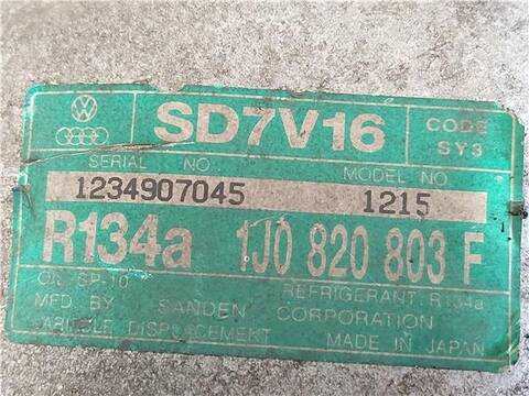 Foto 3ª: Compresor Aire Acondicionado Volkswagen Golf 1.9 TDI BERLINA 101CV 74KW [ATD] (2000)