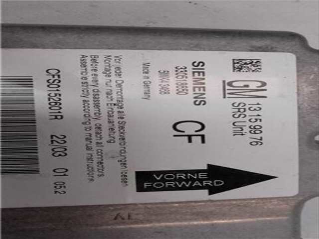 Foto 2ª: Centralita Airbag Opel Vectra 2.0 ELEGANCE [2 0 LTR. - 74 KW DTI] 100CV
