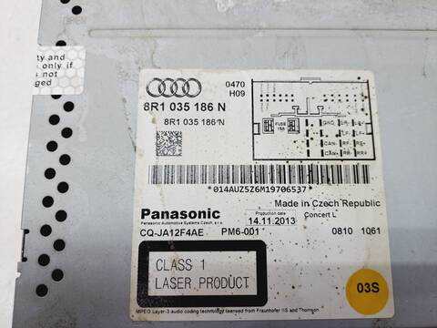 Foto 2ª: Sistema Audio Radio CD Audi A4 2.0 16V TDI CLEAN DIESEL 150CV 110KW [CJCD] (2014)