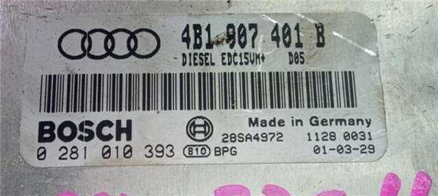 Centralita Motor ECU Audi A6 2.5 TDI [2.5 LTR. - 110 KW V6 24V TDI]