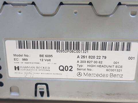 Foto 3ª: Sistema GPS Mercedes Clase R 280 R 350 CDI 4-MATIC 251.022) 224CV 165KW [642950] (2006)