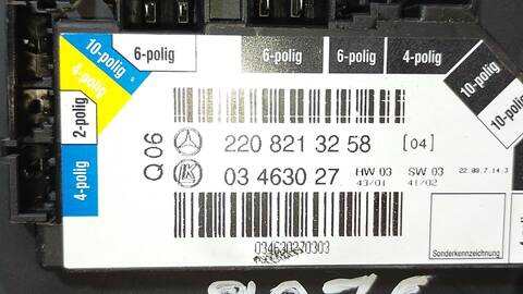 Foto 3ª: Centralita Motor ECU Mercedes Clase S 220 320 L 220.165) BERLINA 224CV 165KW [G112944] (1999)
