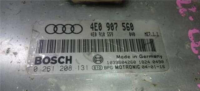 Centralita Motor ECU Audi A8 3.0 [3.0 LTR. - 162 KW V6 30V CAT (ASN)]