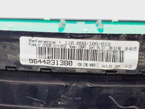 Foto 4ª: Cuadro de Instrumentos Peugeot 406 SRDT PACK BERLINA 90CV 66KW [RHY] (2003)