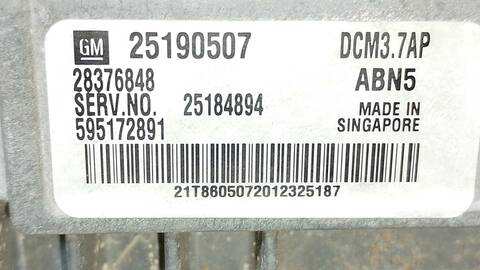 Foto 4ª: Centralita Motor ECU Chevrolet Captiva 2.2 VCDI LT 2WD 163CV 120KW [Z22D1] (2013)