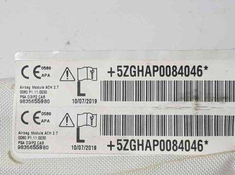 Foto 2ª: Airbag Cortina Delantero Izquierdo DS 3 PERFORMANCE LINE 131CV 96KW [HN05] (2020)