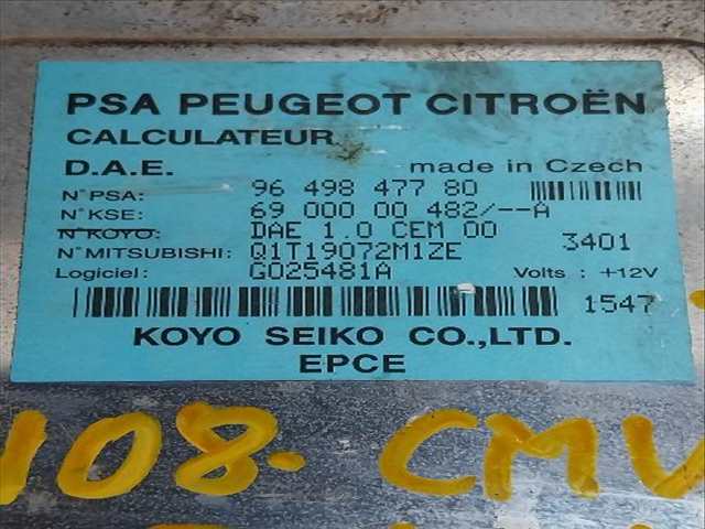 Foto 2ª: Centralita Direccion Asistida Citroen C3 1.1 G [G-HFX] (2003)