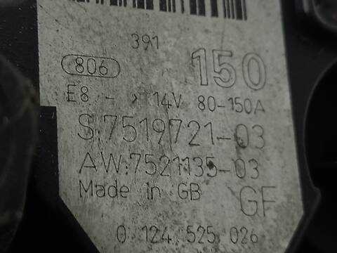 Foto 3ª: Alternador Bmw Serie 5 518 226S1 BERLINA (2005)