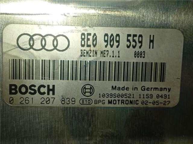 Centralita Motor ECU Audi A4 3.0 QUATTRO [3.0 LTR. - 162 KW V6 30V CAT (ASN)]