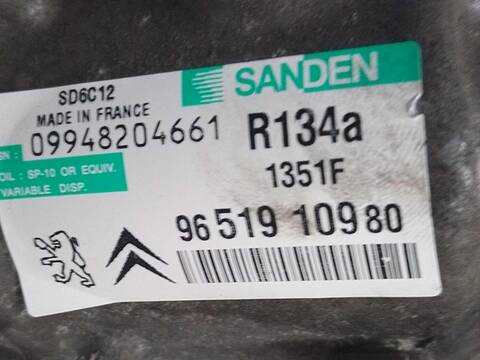 Foto 3ª: Compresor Aire Acondicionado Citroen C4 1.6 HDI (2004)