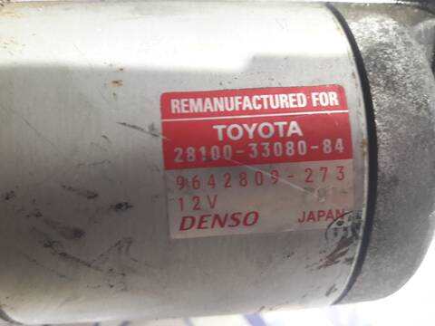 Foto 3ª: Motor de Arranque Toyota Corolla 1.4 TD CAT 90CV 66KW [1NDTV] (2004)