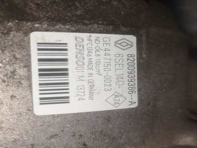 Compresor Aire Acondicionado Renault Megane K9K832 BERLINA III BERLINA 5P