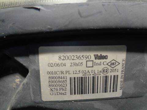 Foto 4ª: Faro Izquierdo Renault Kangoo ALIZE 64CV 47KW [F8Q P6] (2004)