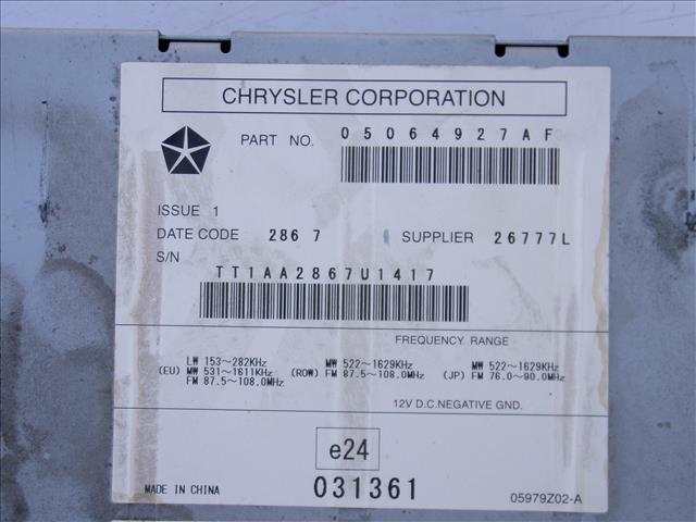 Foto 3ª: Sistema Audio Radio CD Chrysler Sebring 2.0 CRD 2007-2011 [BYL] (2010)