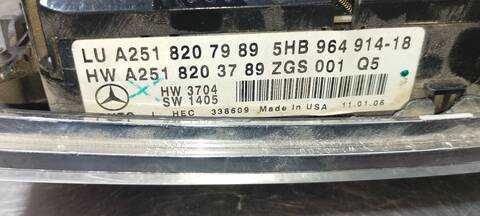 Foto 4ª: Mando Climatizador Mercedes Clase ML 320 3.0 CDI W164) 224CV 165KW 164.122) [OM642940] (2006)