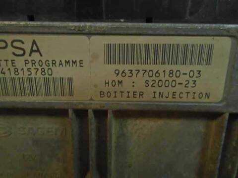 Foto 2ª: Centralita Motor ECU Peugeot 206 E-MUSIC BERLINA 75CV 55KW [KFW] (2004)