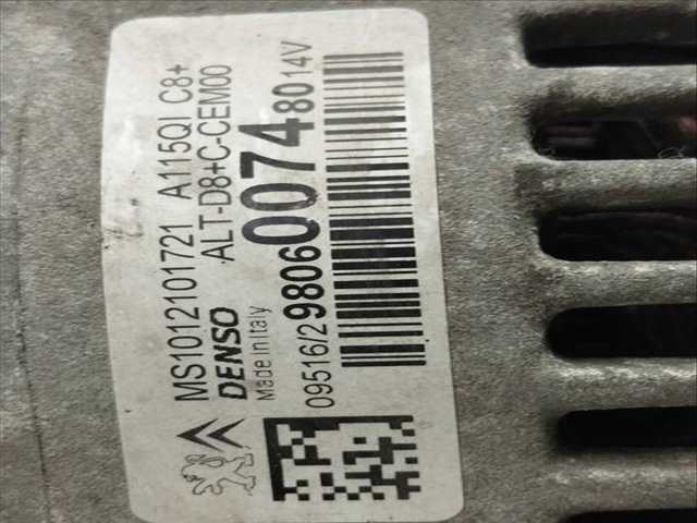 Foto 4ª: Alternador Peugeot 208 STYLE 82CV 60KW [HM01] (2016)