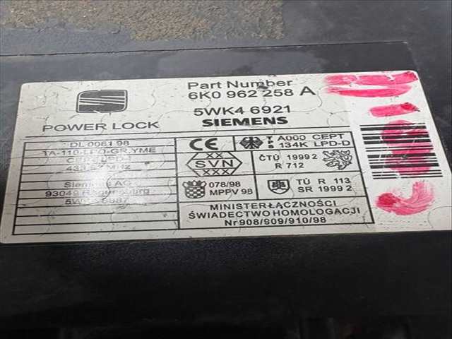 Foto 2ª: Centralita Cierre Centralizado Seat Ibiza ASY (2002)