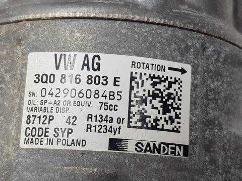 Foto 2ª: Compresor Aire Acondicionado Volkswagen Touran ADVANCE BMT (2015)