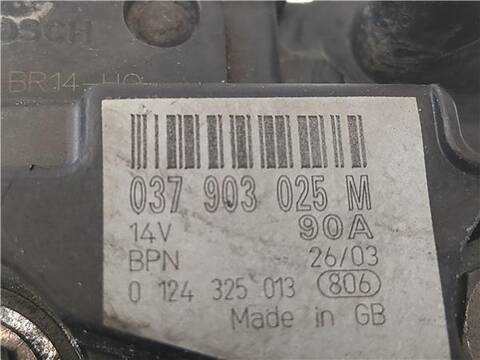 Foto 2ª: Alternador Seat Cordoba 1.4 16V BERLINA 100CV 74KW [BBZ] (2003)