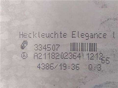 Foto 3ª: Piloto Trasero Izquierdo Mercedes Clase E 180 2.2 E 220 CDI 211.008) BERLINA 170CV 125KW [OM 646.821] (2006)
