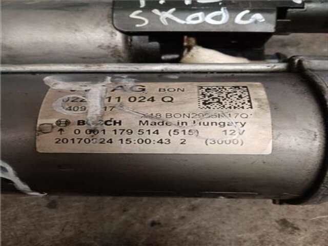 Foto 3ª: Motor de Arranque Skoda Octavia 1.4 STYLE [1.4 LTR. - 110 KW 16V TSI] [CZDA]