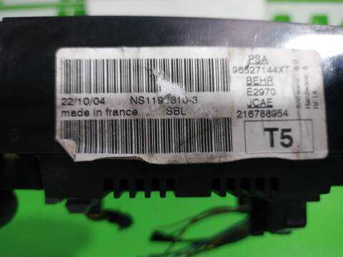 Foto 3ª: Mando Climatizador Peugeot 307 1.6 16V CAT 109CV 80KW [9HY] (2004)