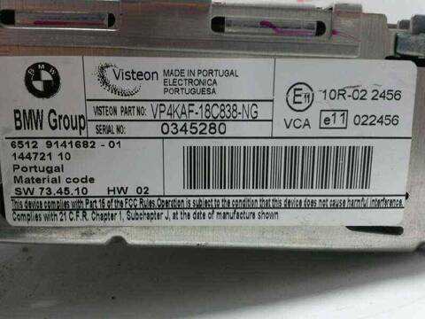 Foto 3ª: Sistema Audio Radio CD Bmw Serie 1 114 120D BERLINA 177CV 130KW [N47D20A] (2008)