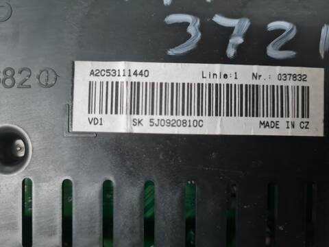 Foto 3ª: Cuadro de Instrumentos Skoda Fabia 1.9 TDI DPF 105CV 77KW [BSW] (2009)